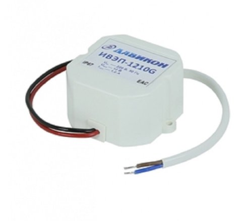 Блок питания для светодиодной ленты Давикон ИВЭП-1210G 12В 1,5A 12Вт IP67 55х47х27мм картинка 